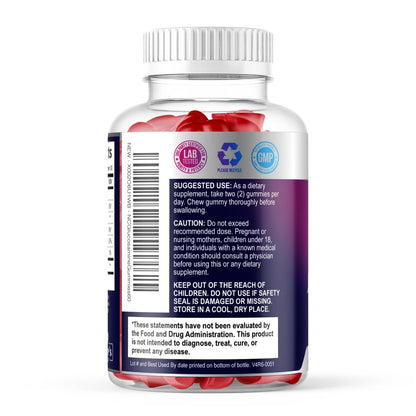 Gelenkunterstützung Gummibärchen - Extra starkes Glucosamin Gummy Supplement mit Vitamin E - Natürliche Knorpel-, Gelenkgesundheits- und Flexibilitätsunterstützung, Beste Glucosamin-Kaubonbons für Männer & Frauen - 60 Gummibärchen