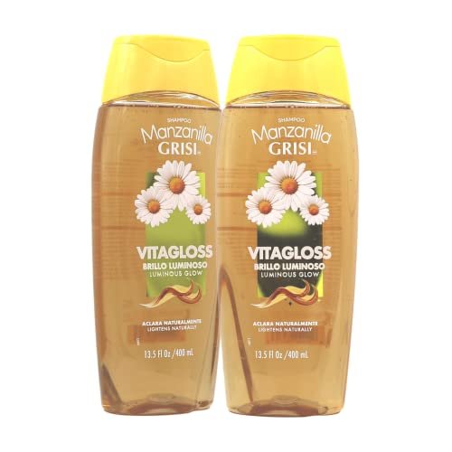 Manzanilla Grisi Reinigungsshampoo mit Kamillenextrakt, 2er-Pack, 13,5 FL Oz Flaschen