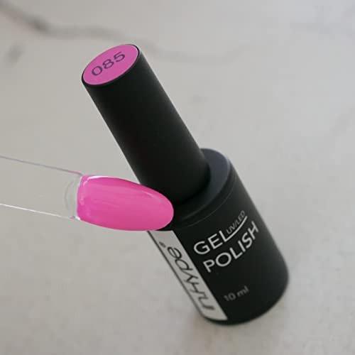 IN.HYPE Gel-Nagellack hochpigmentiert, einstrichige Deckkraft, HEMA-frei, UV/LED-Aushärtung, langanhaltend, Neon Hot Barbie Pink #85