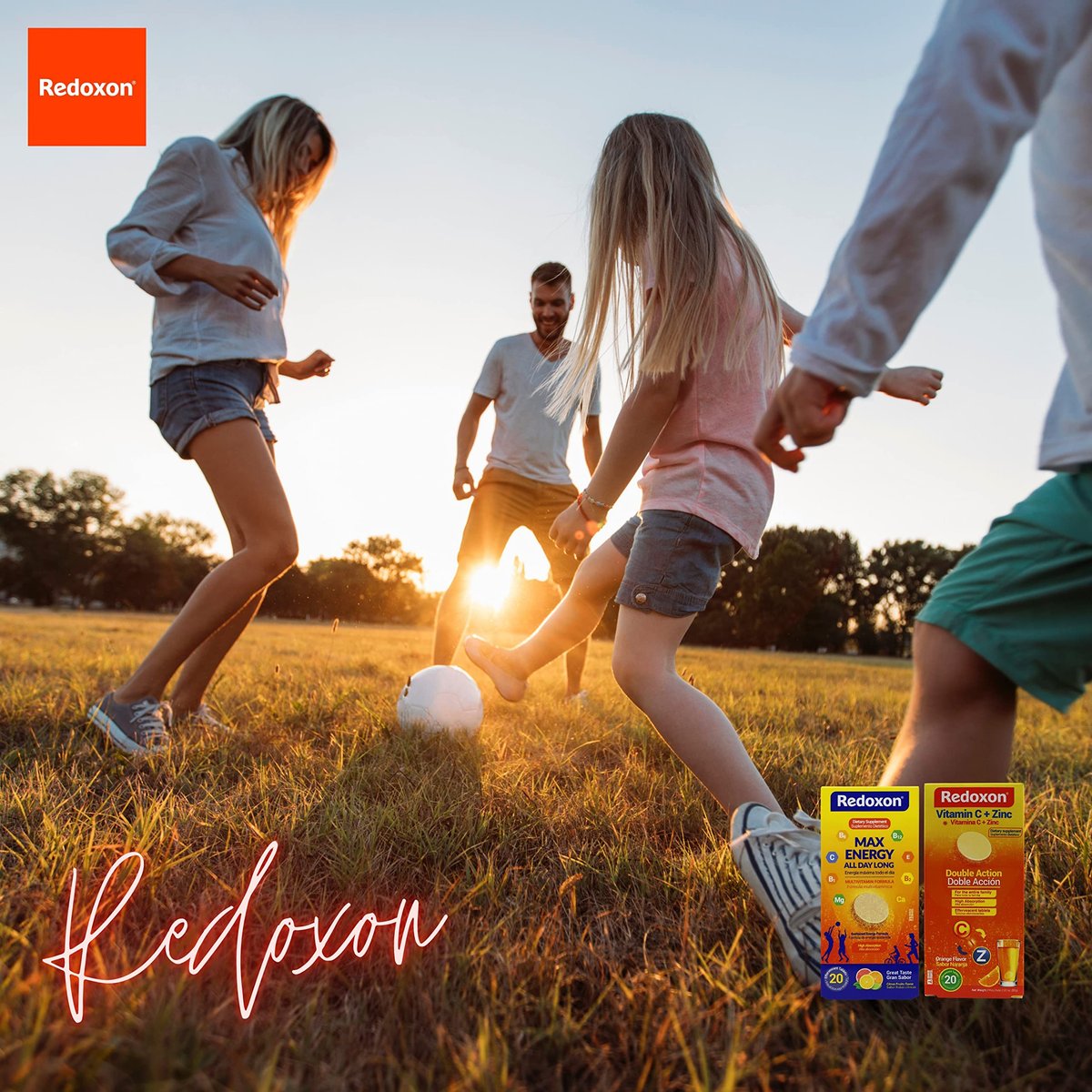 Redoxon Max Energy – Immunsystem-Unterstützung mit Zitrusgeschmack, 20 Brausetabletten