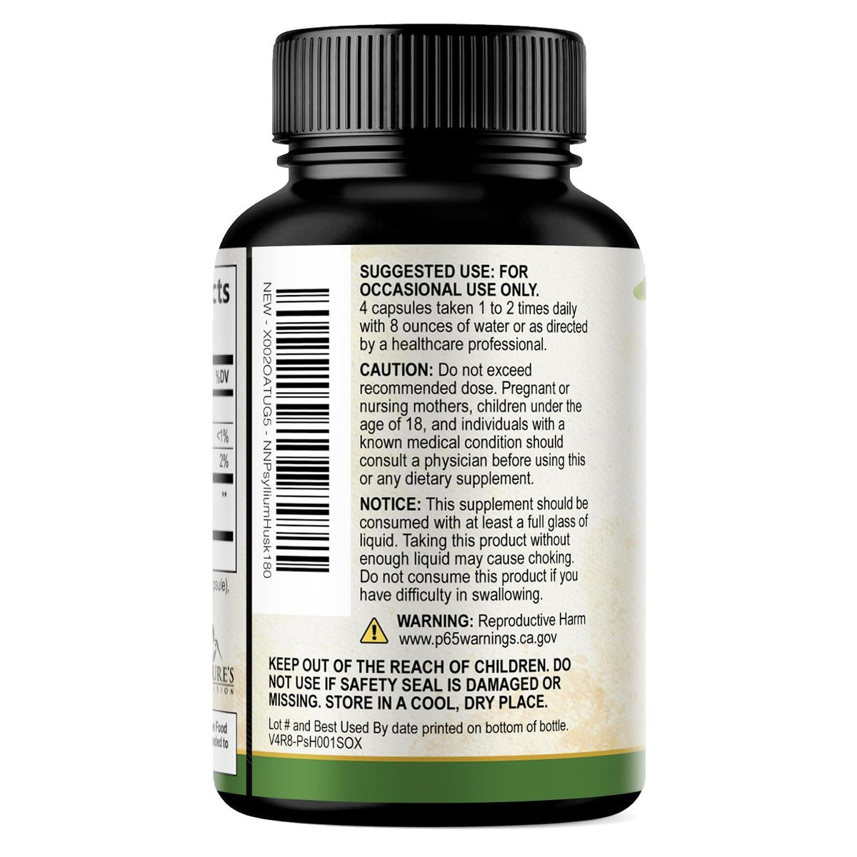 Psyllium Husks Pulver 2000 mg pro Portion – Extra Starkes Psyllium-Faserpulver – Natürliche lösliche Ballaststoffkapseln für Verdauung, Darmgesundheit und Regelmäßigkeit – Hergestellt in den USA – 180 Kapseln
