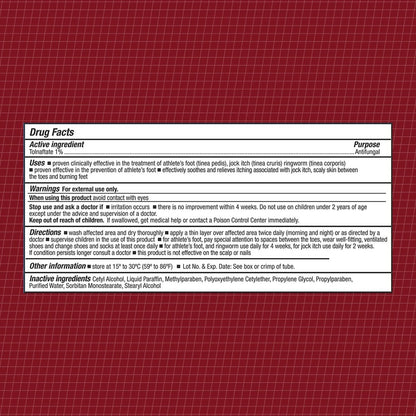 CareAll Tolnaftat Creme USP 1%, 1,0 oz Tube (6er Pack) - Wirksame Antimykotische Behandlung gegen Fußpilz, Juckreiz, Ringelflechte. Vergleichen mit der führenden Marke.