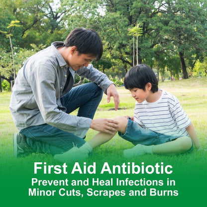 CareAll Bacitracin Antibiotikum Zinksalbe 1 oz (3er-Pack) – Erste-Hilfe-Salbe zur Vorbeugung und Heilung von Infektionen bei kleinen Schnitten, Schürfwunden und Verbrennungen