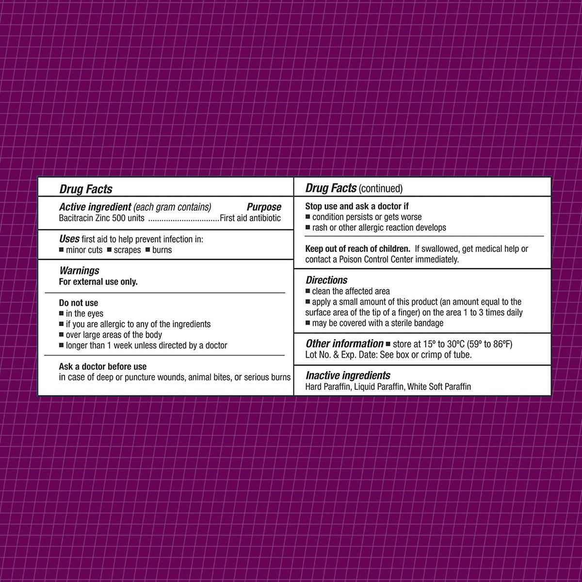 CareAll Bacitracin Antibiotikum Zinksalbe 1 oz (3er-Pack) – Erste-Hilfe-Salbe zur Vorbeugung und Heilung von Infektionen bei kleinen Schnitten, Schürfwunden und Verbrennungen