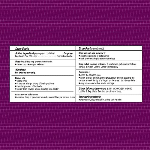 CareAll Bacitracin Antibiotikum Zinksalbe 1 oz (3er-Pack) – Erste-Hilfe-Salbe zur Vorbeugung und Heilung von Infektionen bei kleinen Schnitten, Schürfwunden und Verbrennungen