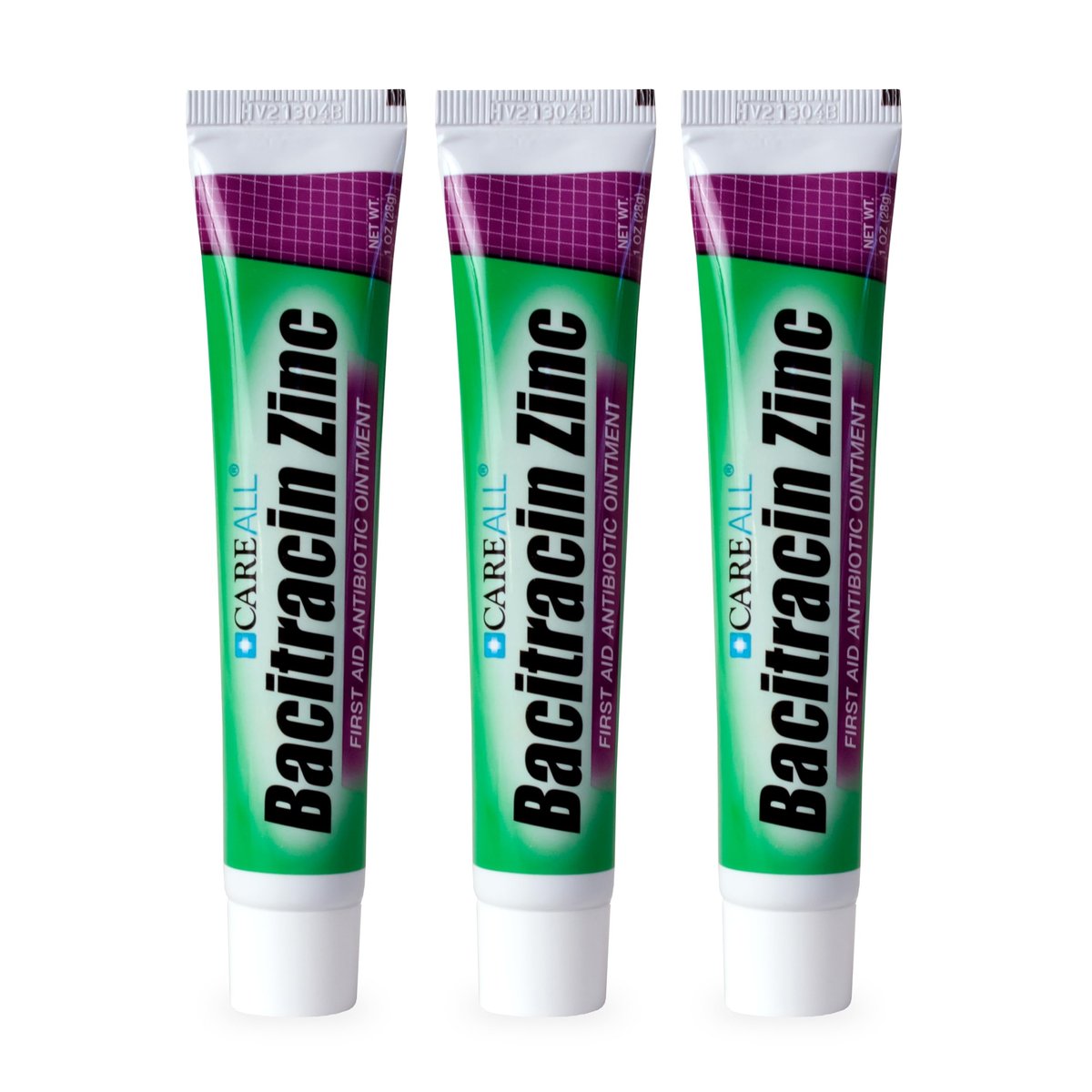 CareAll Bacitracin Antibiotikum Zinksalbe 1 oz (3er-Pack) – Erste-Hilfe-Salbe zur Vorbeugung und Heilung von Infektionen bei kleinen Schnitten, Schürfwunden und Verbrennungen