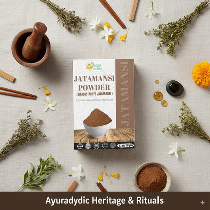 Herbs Botanica Jatamansi Wurzelpulver Natur (Nardostachys Jatamansi) - Natürliche Spikenard für Haarwachstum, Stressabbau & ayurvedische Formulierungen, 150 g