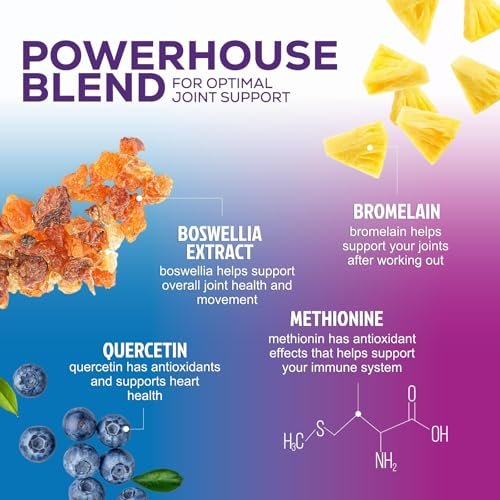 Glucosamin Chondroitin MSM Komplex - 3-fache Stärke Gelenkunterstützung mit Glucosaminsulfat, Kurkuma, Boswellia - für Knorpel, Beweglichkeit & Flexibilität - in den USA abgefüllt - 60 Kapseln