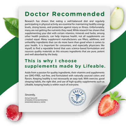 Lifeable Zink-Gummis | 50 mg | Natürlicher Geschmack | Glutenfrei, Vegetarisch, GVO-frei | Immununterstützung | 90 Gummis