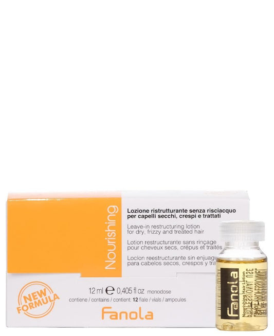 Fanola Restructuring Leave-in Conditioner – Tiefenhydratation und Pflege für trockenes, gestresstes und geschädigtes Haar – Angereicherte Formel mit Milchproteinen und Arganöl, 10 Fl Oz