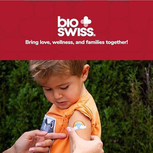 BioSwiss Pflaster, Regenbogenförmige selbstklebende Wundpflaster, Latexfrei, steril, 50 Stück