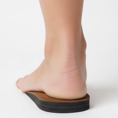 SoleAid Adjust-A-Heel – Höhenverstellbare Fersenerhöhung für Beinlängendifferenz & Achillessehnenentzündung, Einzelpackung (Klein: Herren 3-7 / Damen 5-10), Hergestellt in den USA