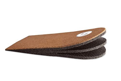 SoleAid Adjust-A-Heel – Höhenverstellbare Fersenerhöhung für Beinlängendifferenz & Achillessehnenentzündung, Einzelpackung (Klein: Herren 3-7 / Damen 5-10), Hergestellt in den USA