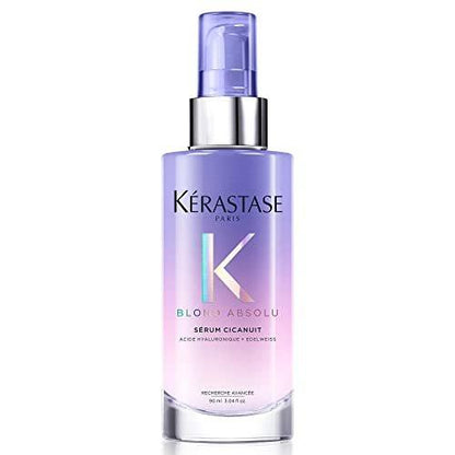 KÉRASTASE Blond Absolu Cicanuit Serum – Über Nacht Haarserum für coloriertes Blond, mit Hyaluronsäure und Edelweißblüte
