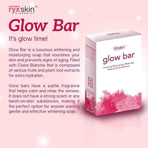 Ryxskin Glow Bar Reinigungs- und Feuchtigkeitsseife für Gesicht und Körper mit Schneckenextrakt, 135g