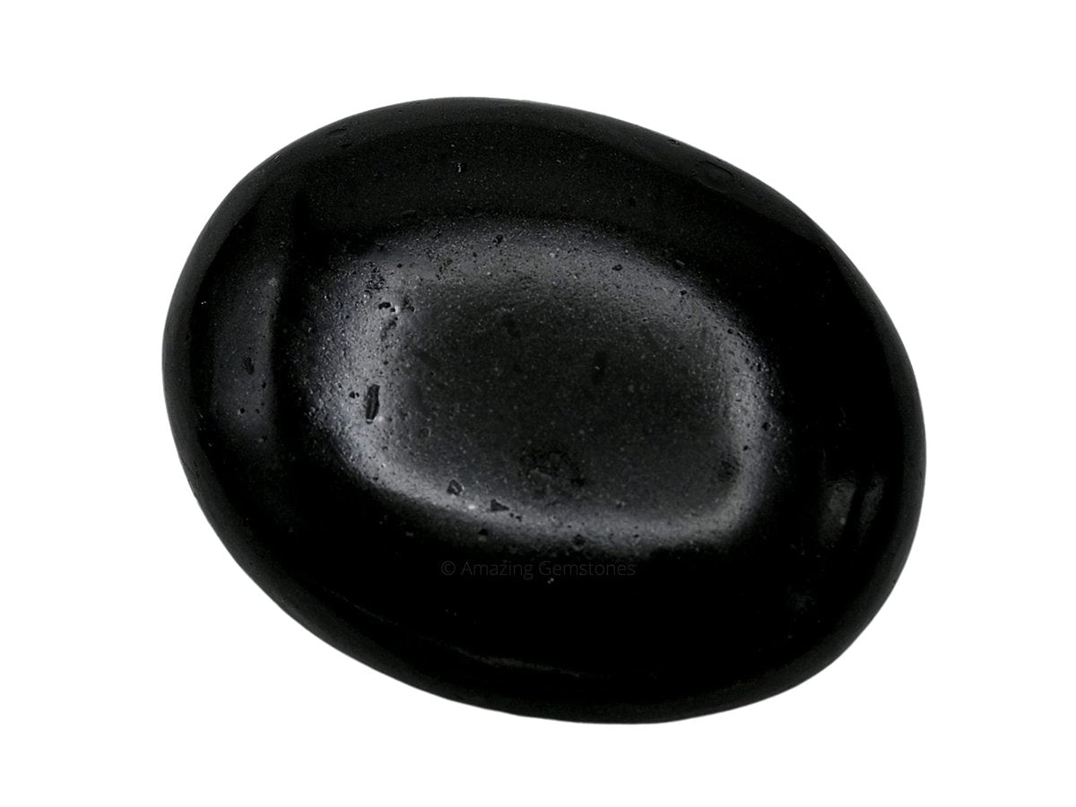 Schwarzer Turmalin Heilstein – Großer Handschmeichler für Glück, positive Energie & Meditation – Ideal als Geschenk für Frauen & Männer