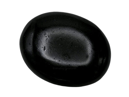 Schwarzer Turmalin Heilstein – Großer Handschmeichler für Glück, positive Energie & Meditation – Ideal als Geschenk für Frauen & Männer