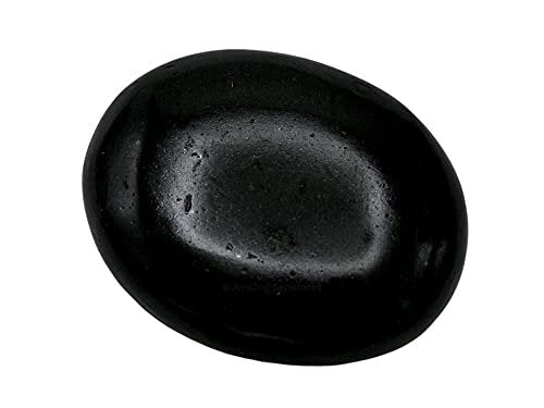 Schwarzer Turmalin Heilstein – Großer Handschmeichler für Glück, positive Energie & Meditation – Ideal als Geschenk für Frauen & Männer