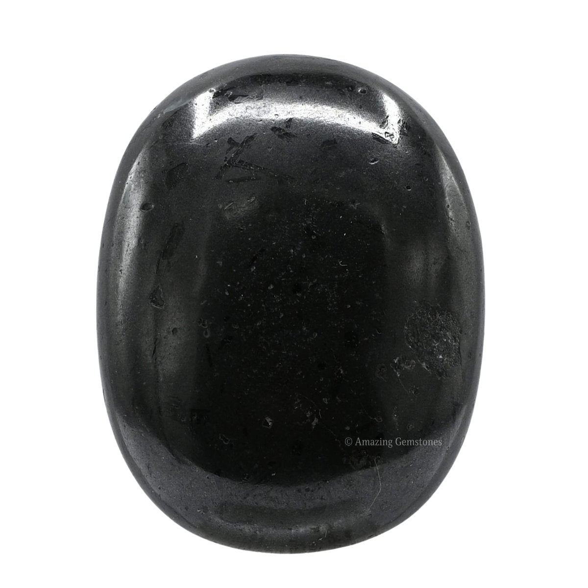 Schwarzer Turmalin Heilstein – Großer Handschmeichler für Glück, positive Energie & Meditation – Ideal als Geschenk für Frauen & Männer