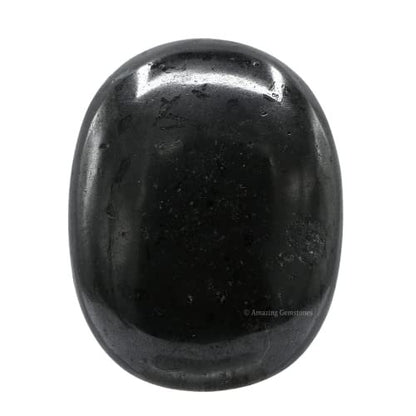 Schwarzer Turmalin Heilstein – Großer Handschmeichler für Glück, positive Energie & Meditation – Ideal als Geschenk für Frauen & Männer