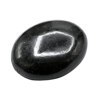 Schwarzer Turmalin Heilstein – Großer Handschmeichler für Glück, positive Energie & Meditation – Ideal als Geschenk für Frauen & Männer