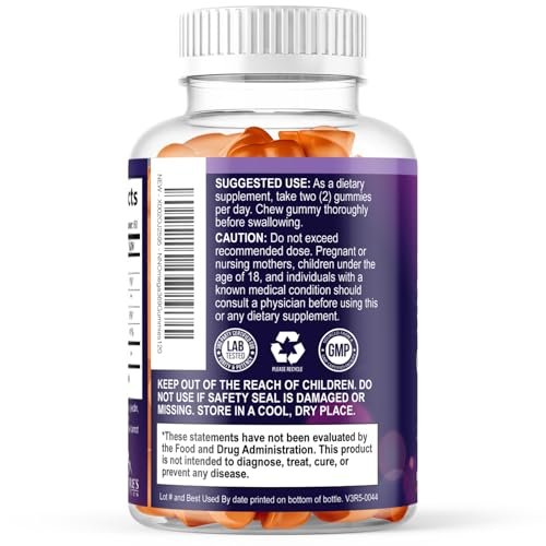 Omega 3-6-9 Gummis – Vegane Omega 3 Supplement Gummis – Essentielle Fettsäuren Öl 369 Komplex für Herzunterstützung & Gehirnunterstützung für Frauen, Männer & Schwangerschaft, Fischfrei, Nicht-GVO, Orangengeschmack – 120 Gummis