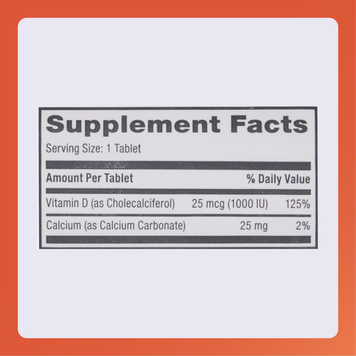 Rugby Vitamin D3 25 mcg (1.000 IE) – Nahrungsergänzungsmittel – 100 Tabletten