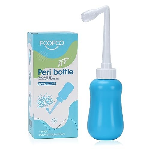 FOOFOO Peri-Flasche für die Wochenbettpflege, 12 oz, Blau