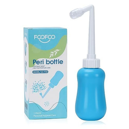 FOOFOO Peri-Flasche für die Wochenbettpflege, 12 oz, Blau