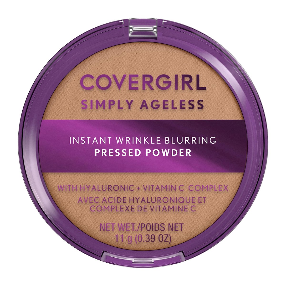 COVERGIRL Simply Ageless Instant Wrinkle Blurring Pressed Powder, 240 Natural Beige, 0,39 Unze