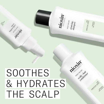 Nioxin Scalp Relief System Kit | Für empfindliche, juckende Kopfhaut | Mit Aloe Vera und Vitamin E | Probiergröße