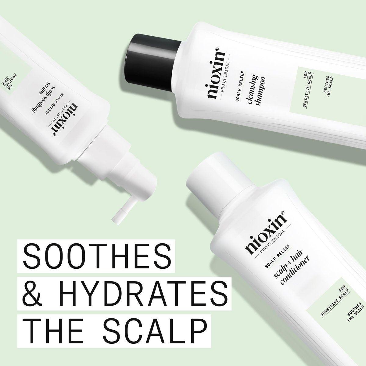 Nioxin Scalp Relief System Kit | Für empfindliche, juckende Kopfhaut | Mit Aloe Vera und Vitamin E | Probiergröße