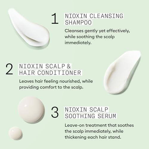 Nioxin Scalp Relief System Kit | Für empfindliche, juckende Kopfhaut | Mit Aloe Vera und Vitamin E | Probiergröße