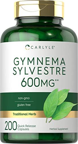 Carlyle Gymnema Sylvestre Kapseln | 200 Stück | Nahrungsergänzungsmittel, Non-GMO & Glutenfrei