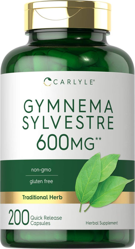 Carlyle Gymnema Sylvestre Kapseln | 200 Stück | Nahrungsergänzungsmittel, Non-GMO & Glutenfrei
