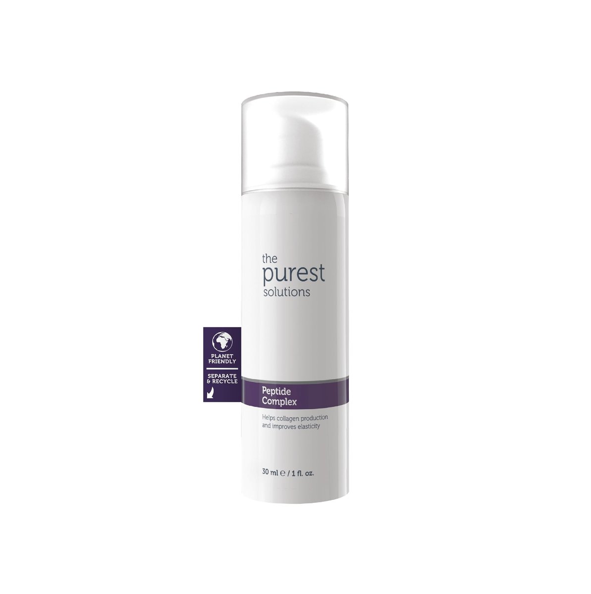 The Purest Solutions Peptide Complex Serum – Hautverjüngung & Anti-Aging-Pflege – Unterstützt das Kollagenfasernetz – Anti-Falten-Effekt – Vegan | Tierversuchsfrei | Umweltfreundlich (30 ml)