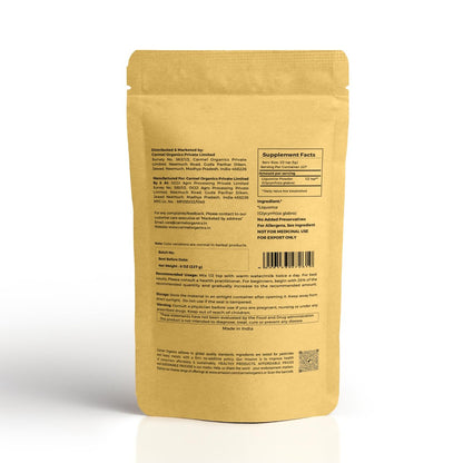 CARMEL ORGANICS Lakritzpulver - 230 g | Kräuterergänzung | Natürlicher Süßstoff und Verdauungshilfe | Nicht-GVO | Ohne Zusatzstoffe
