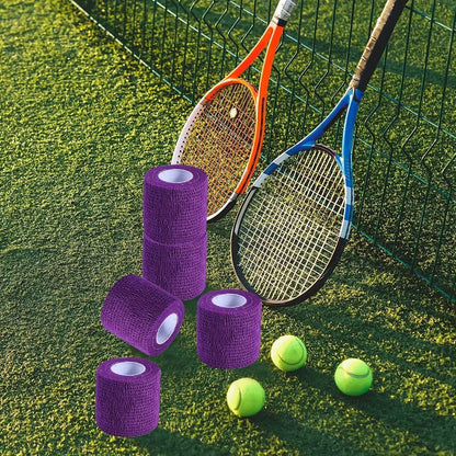 KISEER 15er Packung 5 cm x 4,6 m Lila Selbstklebende Bandage, Atmungsaktive Kohäsive Bandage Wickelrollen, Elastisches Selbsthaftendes Band für Sport, Handgelenk, Knöchel
