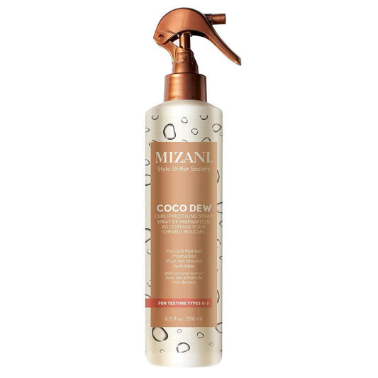 Mizani Style Shifter Society Coco Dew Curl Restyling Spray mit Kokosöl – Lockenauffrischung, Anti-Frizz, Feuchtigkeitsspray, Silikonfrei, 200 ml