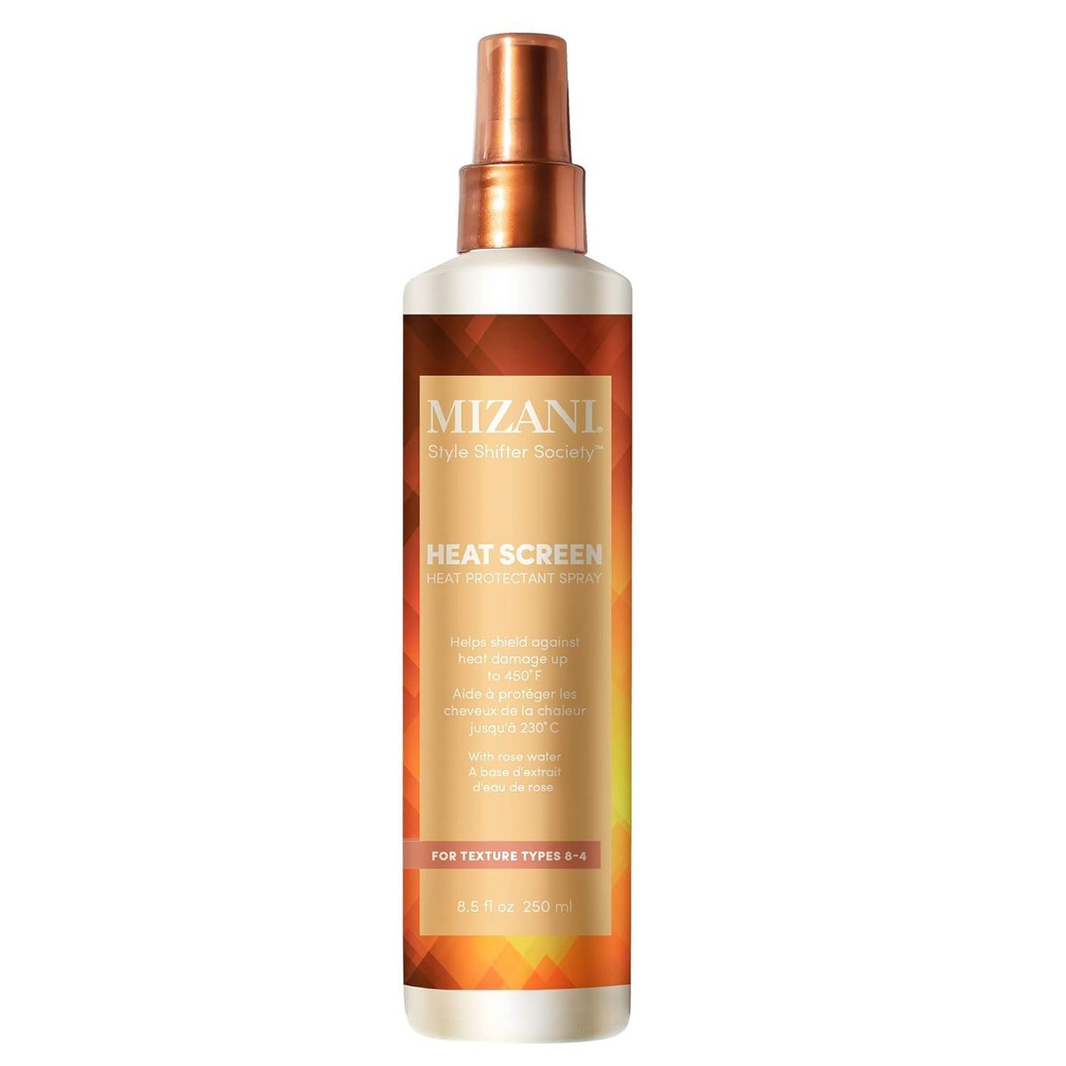 Mizani Style Shifter Society Heat Screen Hitzeschutzspray - Anti-Frizz & glänzender Finish für strukturiertes, lockiges und krauses Haar