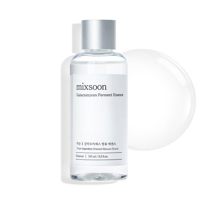 mixsoon Galactomyces Ferment Essence – Feuchtigkeitsspendende & aufhellende Essenz für geschmeidige, ebenmäßige Haut – Koreanische Hautpflege für Glass Skin – Vegan (100 ml)