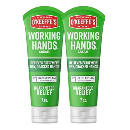 O'Keeffe's Working Hands Handcreme für extrem trockene Hände - 7 oz Tube (2er Pack) - Reparierende Hautpflege für rissige, trockene Hände