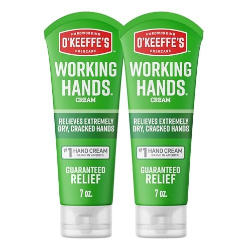 O'Keeffe's Working Hands Handcreme für extrem trockene Hände - 7 oz Tube (2er Pack) - Reparierende Hautpflege für rissige, trockene Hände