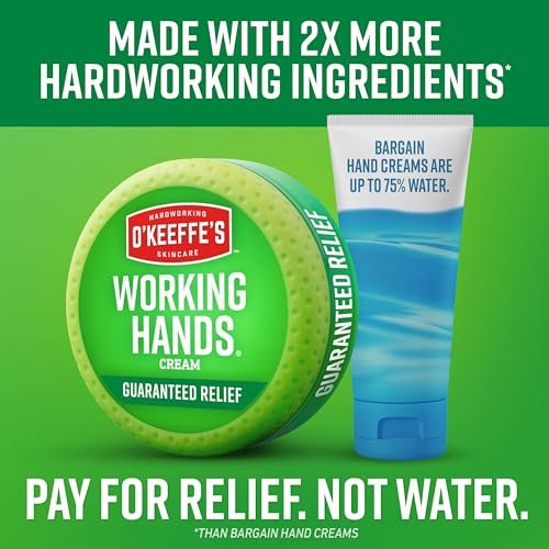 O'Keeffe's Working Hands Handcreme für extrem trockene Hände - 7 oz Tube (2er Pack) - Reparierende Hautpflege für rissige, trockene Hände