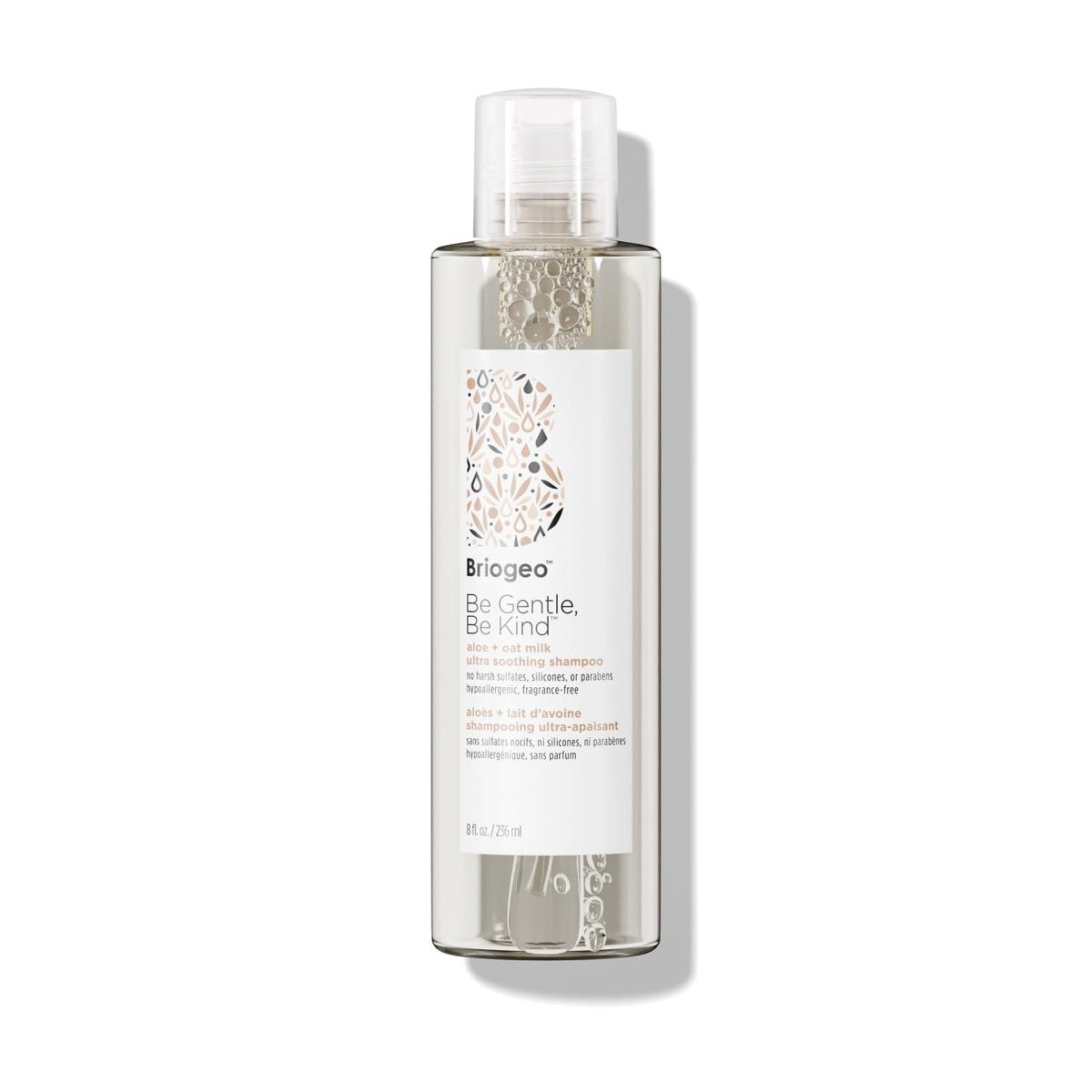 Briogeo Be Gentle, Be Kind Aloe + Oat Milk Ultra Soothing Shampoo | Duftfreies Shampoo für empfindliche Kopfhaut & Haare | Sulfatfrei | Vegan & tierversuchsfrei | 236 ml