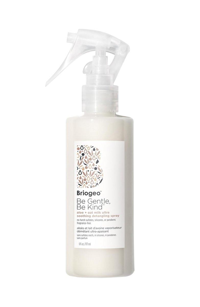 Briogeo Be Gentle, Be Kind Aloe + Oat Milk Ultra Soothing Detangling Spray | Duftfreier Leave-In für empfindliche Kopfhaut & Haar | Silikonfrei | Vegan & Tierversuchsfrei | 177 ml