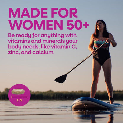 Nature's Way Alive! Frauen 50+ Complete Multivitamin Tabletten – Tägliches Vitamin für Frauen ab 50, unterstützt Herz, Knochen und Gehirnfunktion* mit Superfood-Antioxidantien, 50 Tabletten