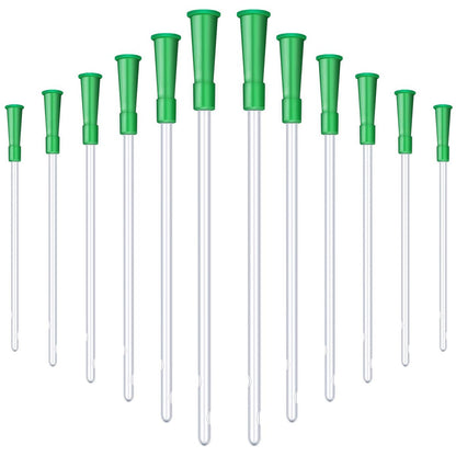 Nuanchu PVC-Ersatzschläuche für Einläufe, 14 FR, 30 Stück, flexibel mit abgerundeten Enden