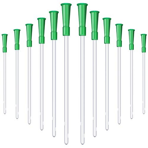 Nuanchu PVC-Ersatzschläuche für Einläufe, 14 FR, 30 Stück, flexibel mit abgerundeten Enden