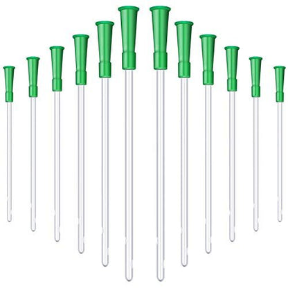 Nuanchu PVC-Ersatzschläuche für Einläufe, 14 FR, 30 Stück, flexibel mit abgerundeten Enden